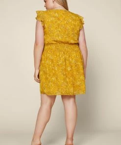 SKIES ARE BLUE Plus Size - River Floral Ruffle Dress Clothing 8 SKIES ARE BLUE Plus Size - River Floral Ruffle Dress Clothing