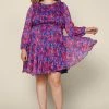 SKIES ARE BLUE Plus Size - Multicolor Flowy Mini Dress Clothing 1 SKIES ARE BLUE Plus Size - Multicolor Flowy Mini Dress Clothing