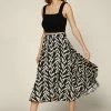 SKIES ARE BLUE New In Clothing Botanical Pleated Midi Skirt 2 SKIES ARE BLUE New In Clothing Botanical Pleated Midi Skirt