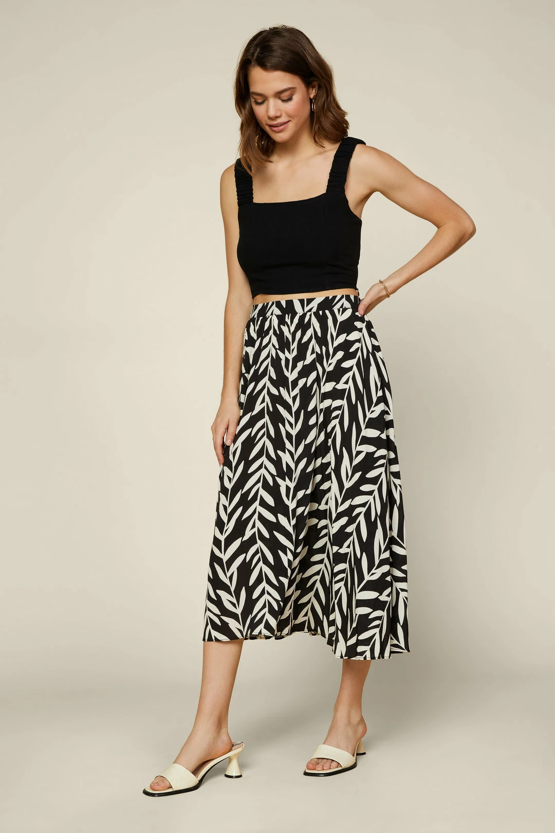 SKIES ARE BLUE New In Clothing Botanical Pleated Midi Skirt 5 SKIES ARE BLUE New In Clothing Botanical Pleated Midi Skirt