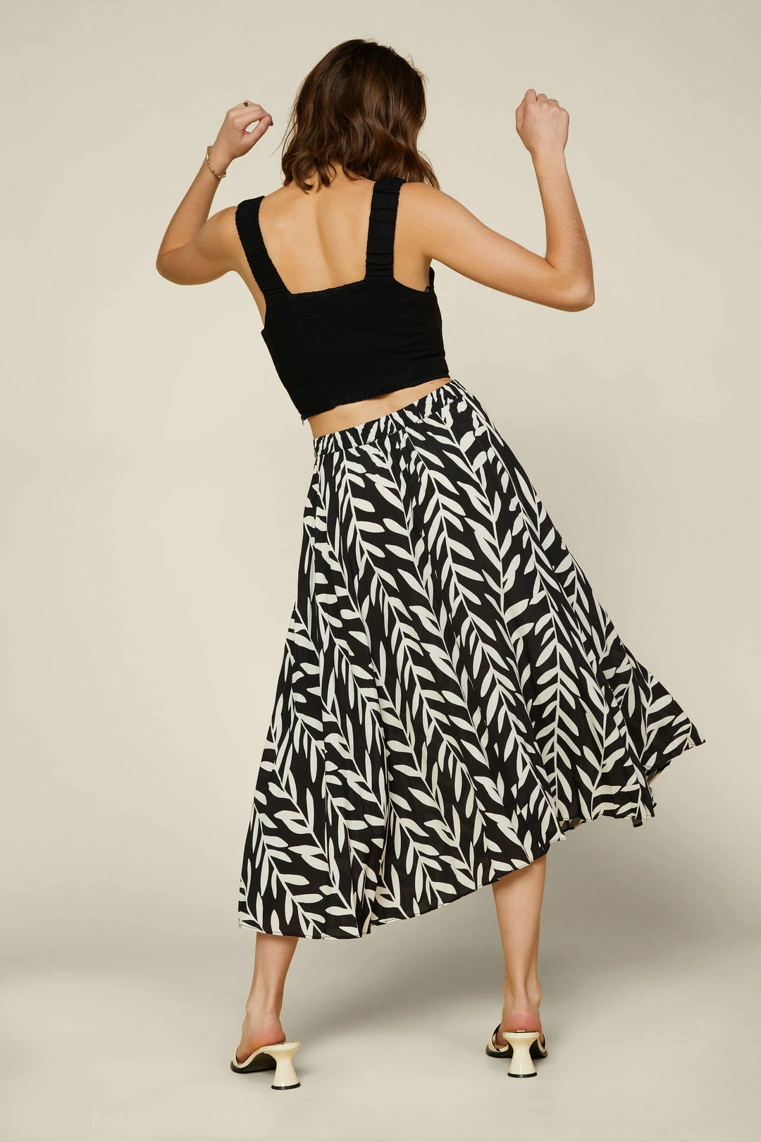 SKIES ARE BLUE New In Clothing Botanical Pleated Midi Skirt 6 SKIES ARE BLUE New In Clothing Botanical Pleated Midi Skirt