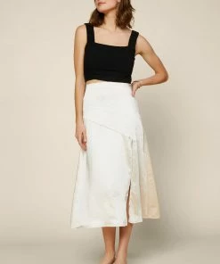 SKIES ARE BLUE Satin Midi Skirt New In Clothing 8 SKIES ARE BLUE Satin Midi Skirt New In Clothing