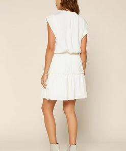 SKIES ARE BLUE Penelope Pleated Mini Dress