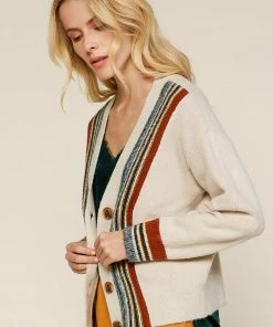 SKIES ARE BLUE Lena Multi Stripe Cardigan 8 SKIES ARE BLUE Lena Multi Stripe Cardigan
