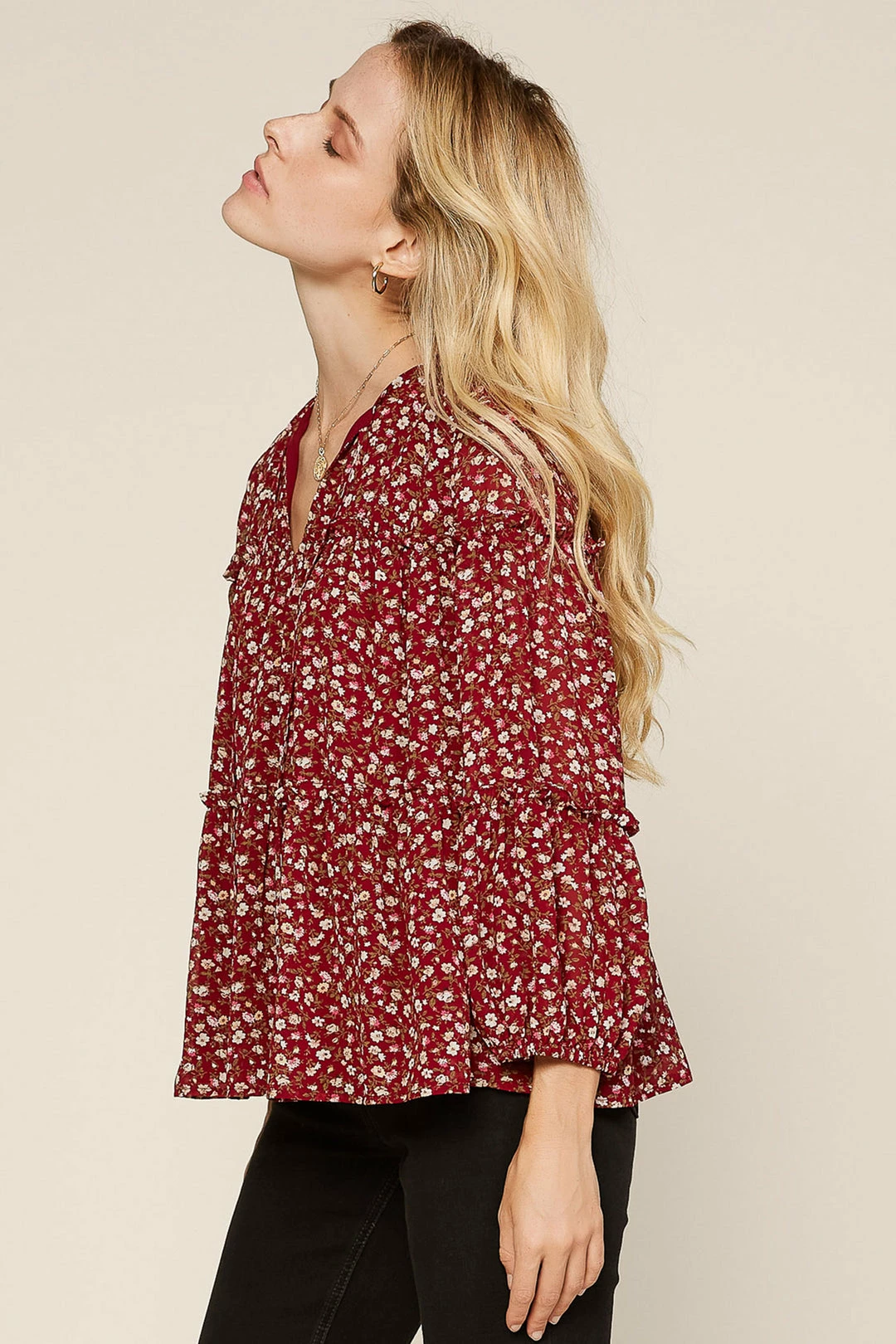 SKIES ARE BLUE Clothing Ditsy Floral Blouse 4 SKIES ARE BLUE Clothing Ditsy Floral Blouse