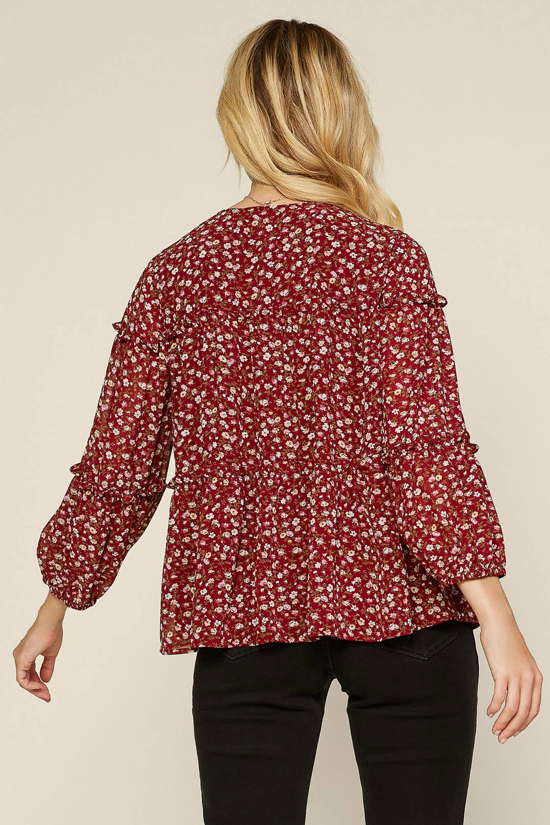 SKIES ARE BLUE Clothing Ditsy Floral Blouse 6 SKIES ARE BLUE Clothing Ditsy Floral Blouse