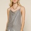 SKIES ARE BLUE Metallic Cowl Neck Cami 1 SKIES ARE BLUE Metallic Cowl Neck Cami