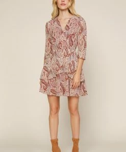 SKIES ARE BLUE Madison Paisley Mini Dress