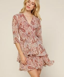 SKIES ARE BLUE Madison Paisley Mini Dress 12 SKIES ARE BLUE Madison Paisley Mini Dress