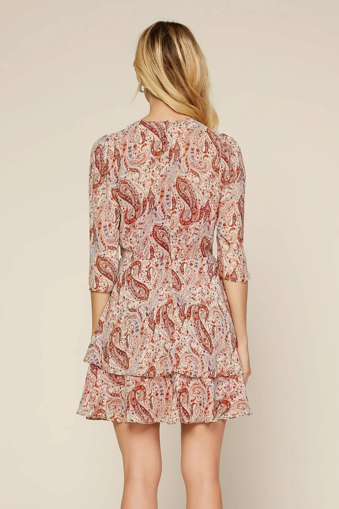 SKIES ARE BLUE Madison Paisley Mini Dress 8 SKIES ARE BLUE Madison Paisley Mini Dress