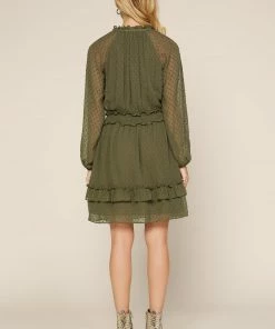 SKIES ARE BLUE Textured Dot Mini Dress Clothing 11 SKIES ARE BLUE Textured Dot Mini Dress Clothing