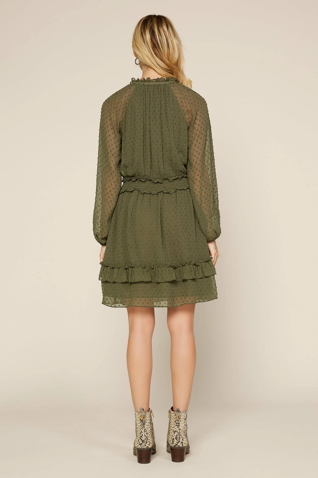 SKIES ARE BLUE Textured Dot Mini Dress Clothing 7 SKIES ARE BLUE Textured Dot Mini Dress Clothing