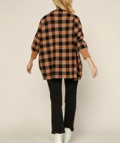 SKIES ARE BLUE Clothing Gwen Check Print Cardigan 11 SKIES ARE BLUE Clothing Gwen Check Print Cardigan