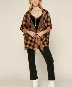 SKIES ARE BLUE Clothing Gwen Check Print Cardigan 13 SKIES ARE BLUE Clothing Gwen Check Print Cardigan