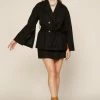 SKIES ARE BLUE Clothing Kenzie Belted Cape Coat