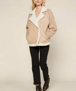 SKIES ARE BLUE Faux Suede Sherpa Jacket Clothing 13 SKIES ARE BLUE Faux Suede Sherpa Jacket Clothing