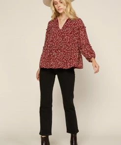 SKIES ARE BLUE Clothing Ditsy Floral Blouse 8 SKIES ARE BLUE Clothing Ditsy Floral Blouse