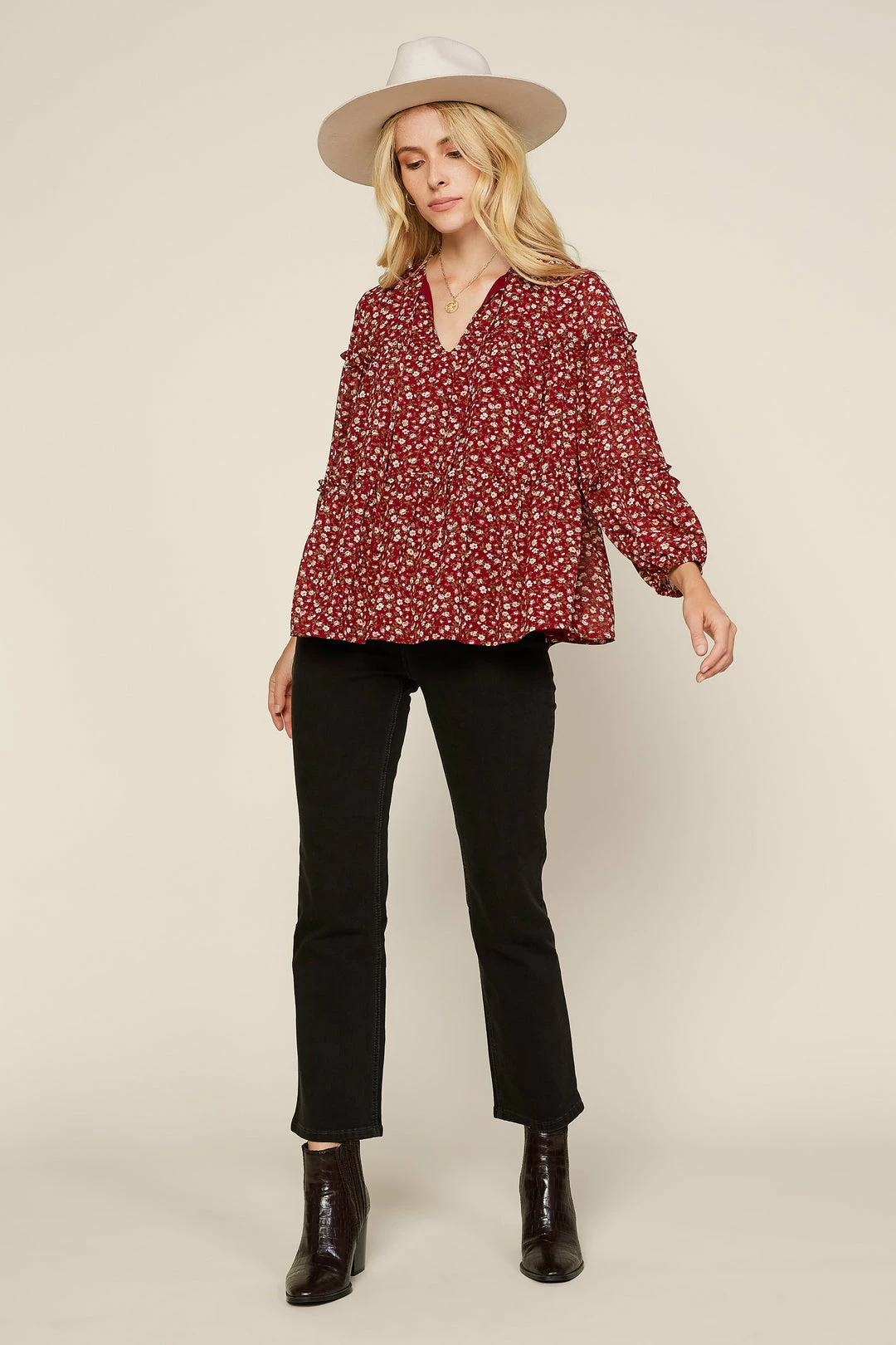 SKIES ARE BLUE Clothing Ditsy Floral Blouse 5 SKIES ARE BLUE Clothing Ditsy Floral Blouse