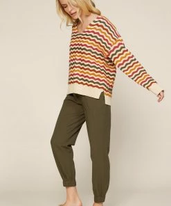 SKIES ARE BLUE Multi Striped Sweater Clothing