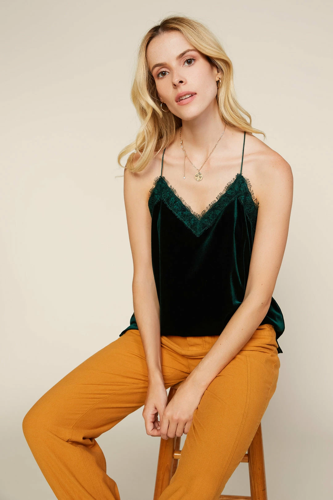 SKIES ARE BLUE Bri Velvet Cami Clothing 3 SKIES ARE BLUE Bri Velvet Cami Clothing