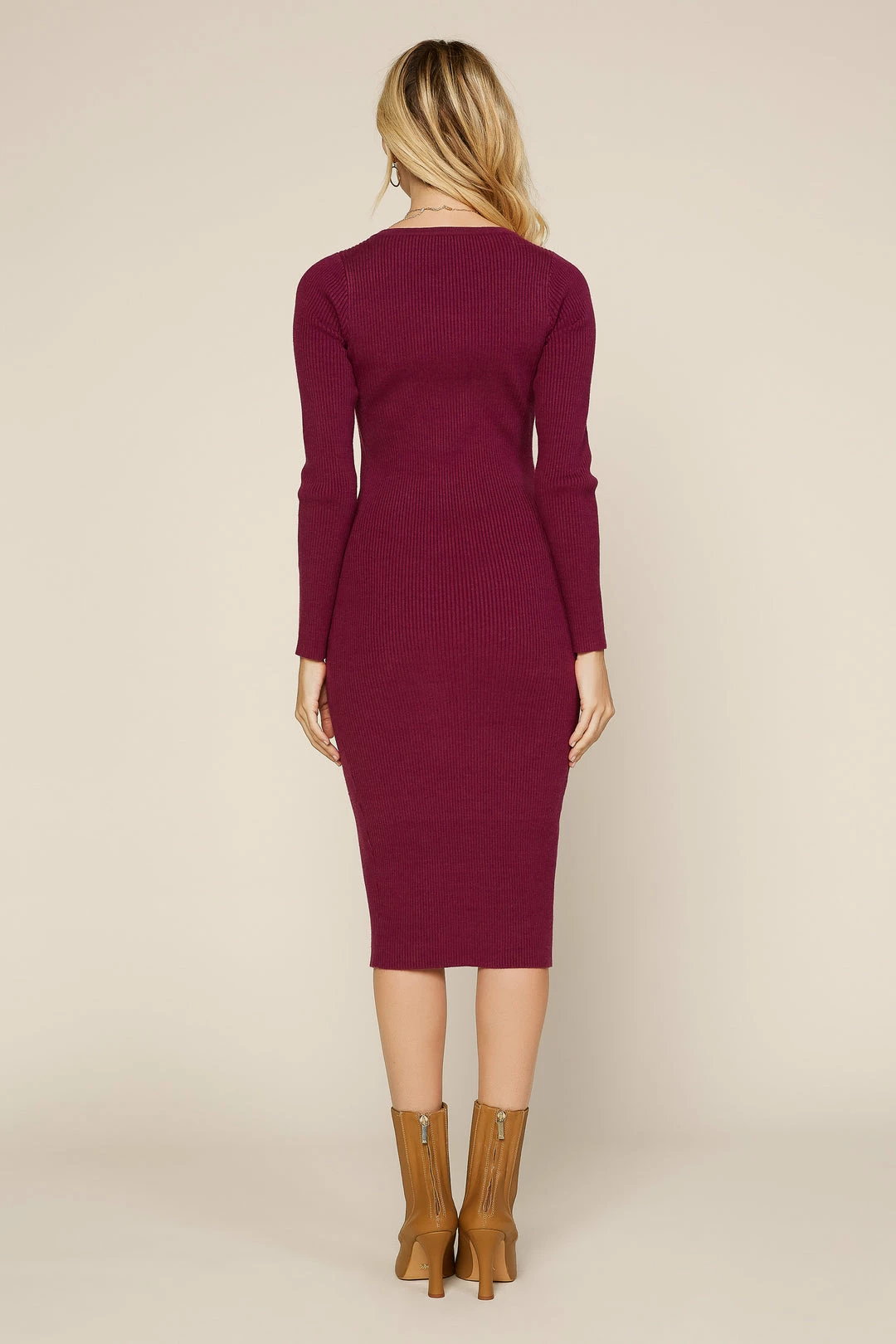 SKIES ARE BLUE Button Down Knit Dress 5 SKIES ARE BLUE Button Down Knit Dress