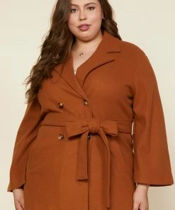 SKIES ARE BLUE Clothing Plus Size - Kenzie Belted Cape Coat