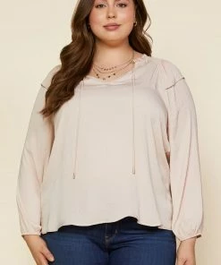 SKIES ARE BLUE Plus Size - Long Sleeve Smocked Top 7 SKIES ARE BLUE Plus Size - Long Sleeve Smocked Top
