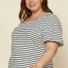 SKIES ARE BLUE Plus Size - Alia Striped Square Neck Top Clothing 2 SKIES ARE BLUE Plus Size - Alia Striped Square Neck Top Clothing