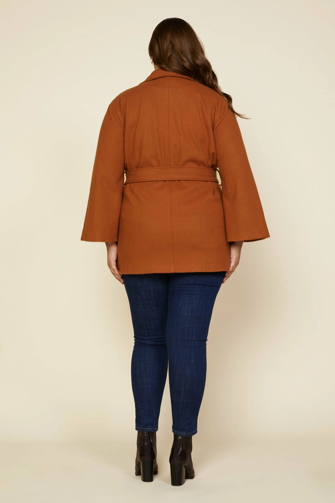 SKIES ARE BLUE Clothing Plus Size - Kenzie Belted Cape Coat 6 SKIES ARE BLUE Clothing Plus Size - Kenzie Belted Cape Coat