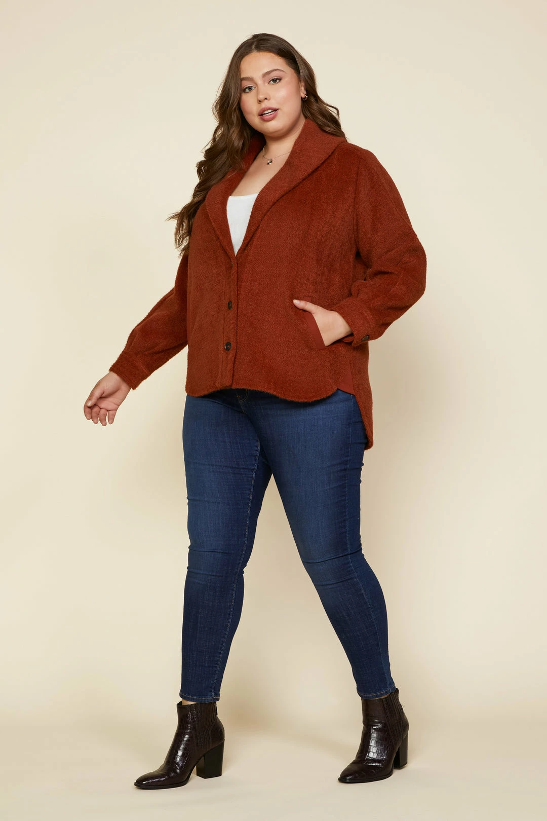SKIES ARE BLUE Plus Size - Textured Knit Jacket Clothing 5 SKIES ARE BLUE Plus Size - Textured Knit Jacket Clothing