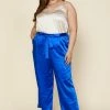 SKIES ARE BLUE Clothing Plus Size - Wide Leg Satin Pants 1 SKIES ARE BLUE Clothing Plus Size - Wide Leg Satin Pants