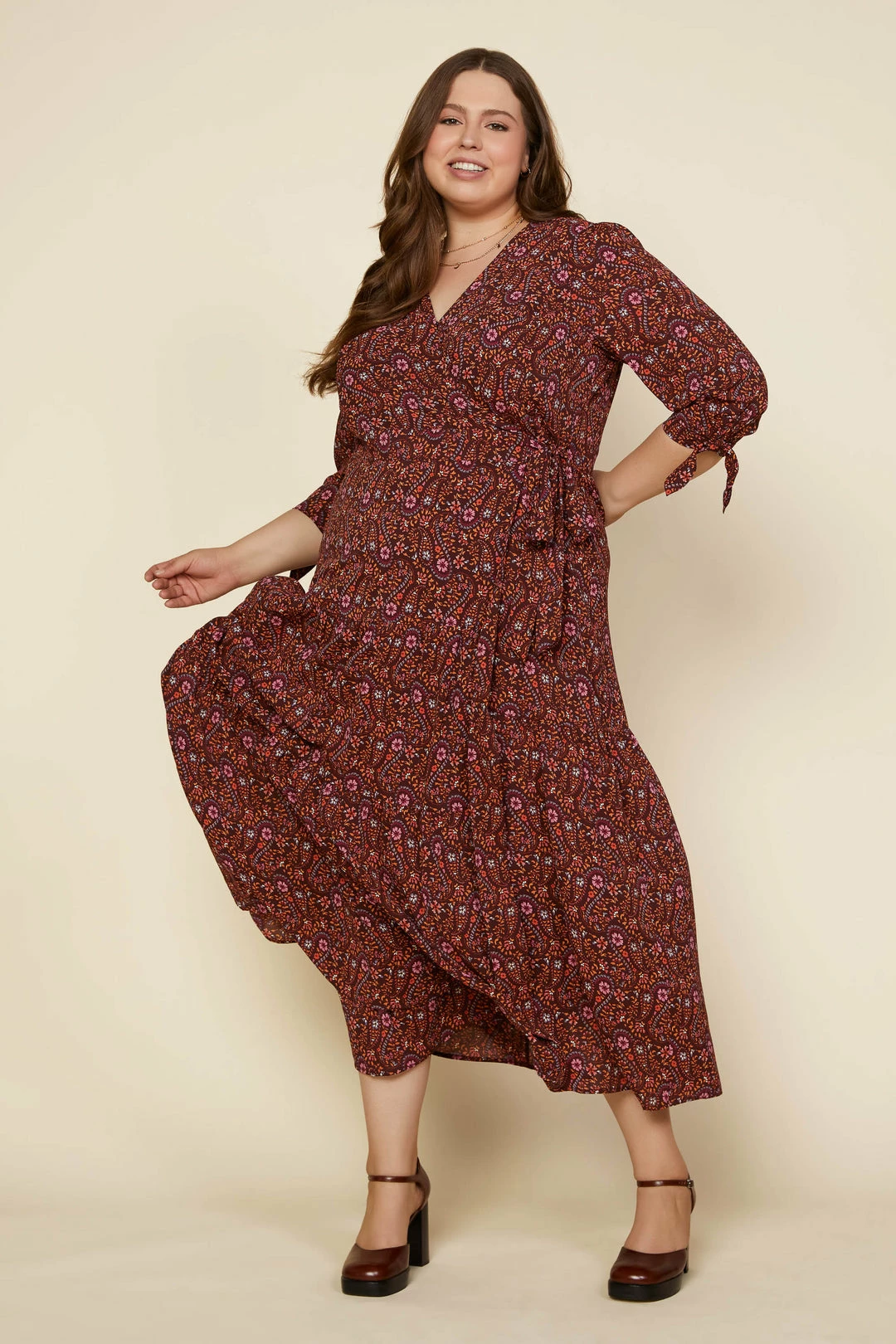 SKIES ARE BLUE Plus Size - Floral Smocked Maxi Dress 4 SKIES ARE BLUE Plus Size - Floral Smocked Maxi Dress