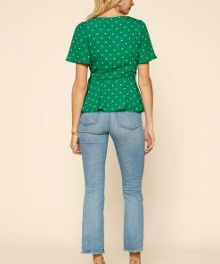 SKIES ARE BLUE Clothing Wrap Peplum Top 9 SKIES ARE BLUE Clothing Wrap Peplum Top