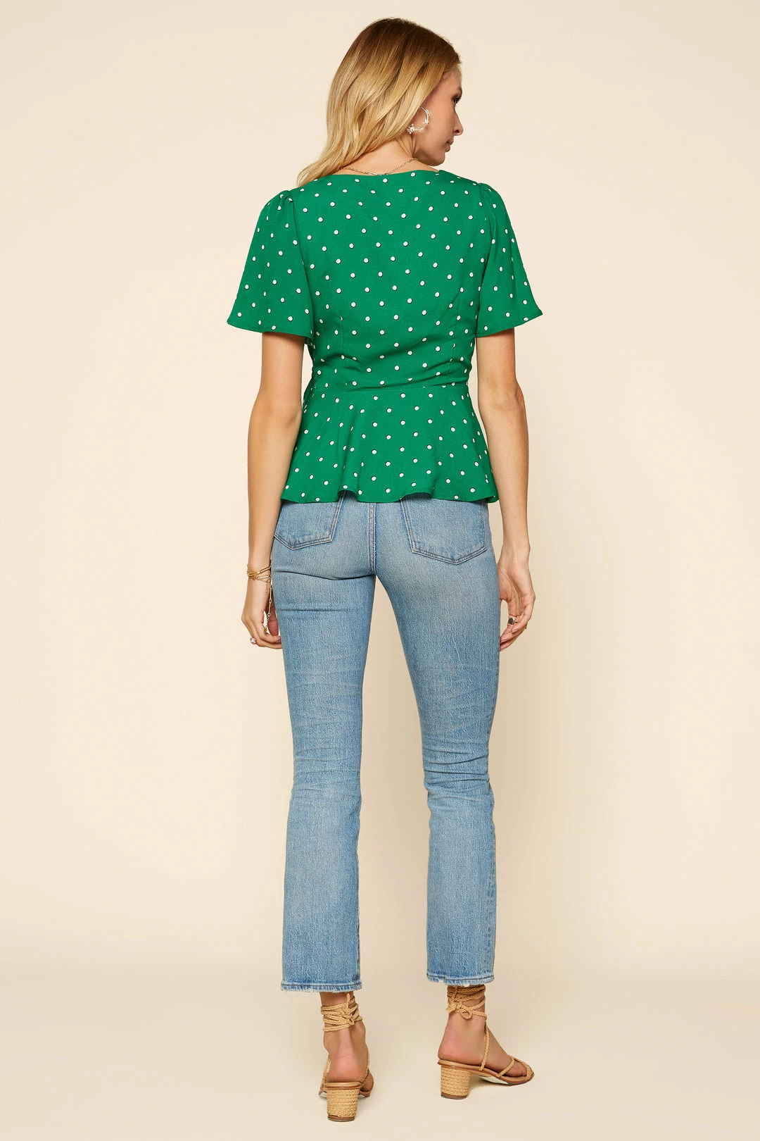 SKIES ARE BLUE Clothing Wrap Peplum Top 6 SKIES ARE BLUE Clothing Wrap Peplum Top