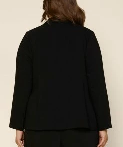 SKIES ARE BLUE Clothing Plus Size - Welt Pocket Blazer
