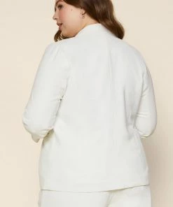 SKIES ARE BLUE Plus Size - Welt Pocket Blazer Clothing