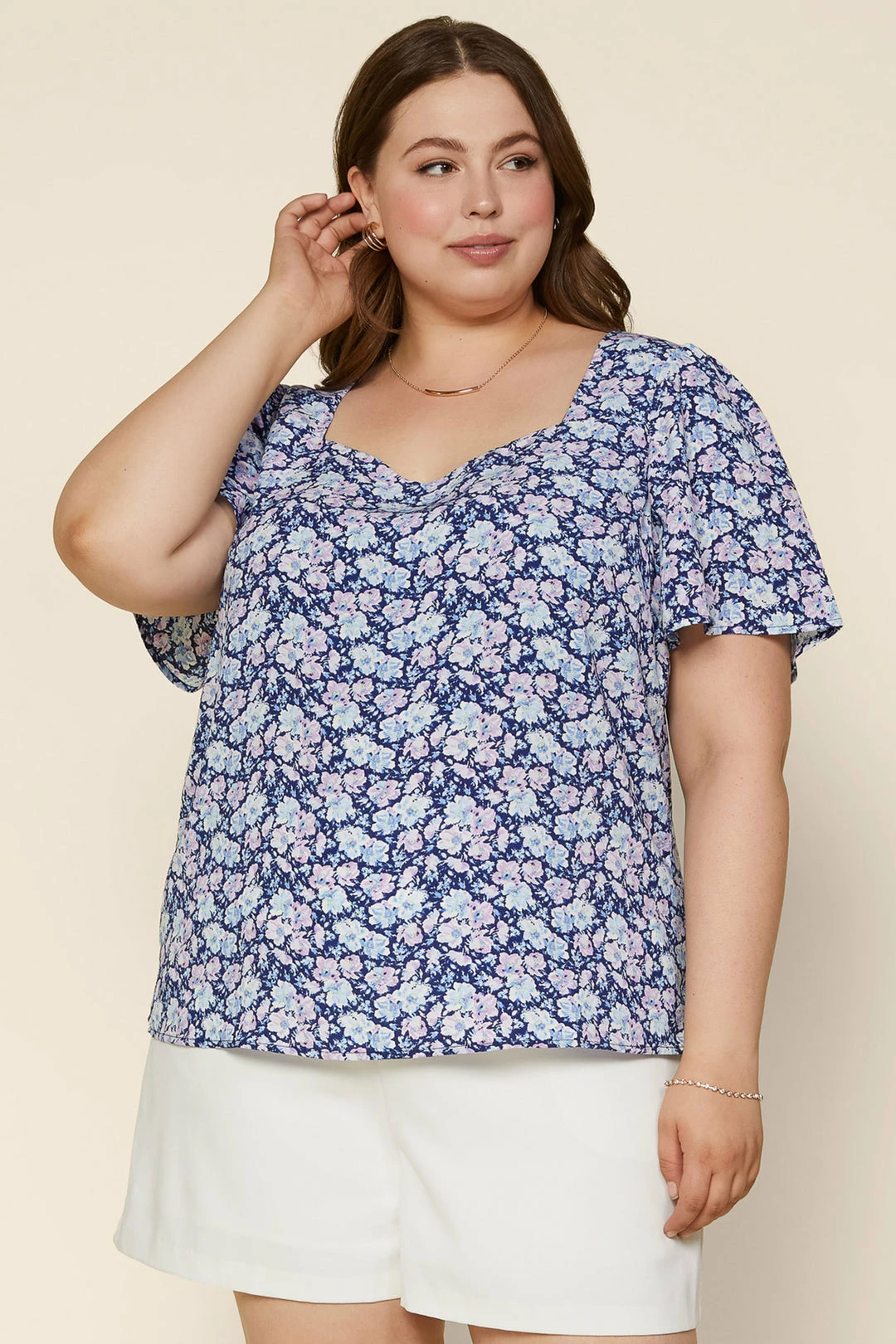 SKIES ARE BLUE New In Plus Size Plus Size - Jordyn Floral Top 4 SKIES ARE BLUE New In Plus Size Plus Size - Jordyn Floral Top