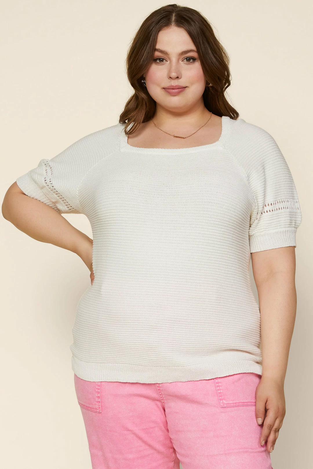 SKIES ARE BLUE Plus Size - Puff Sleeve Sweater 3 SKIES ARE BLUE Plus Size - Puff Sleeve Sweater
