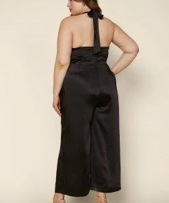 SKIES ARE BLUE Plus Size - Satin Halter Jumpsuit New In Plus Size 7 SKIES ARE BLUE Plus Size - Satin Halter Jumpsuit New In Plus Size