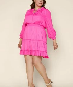 SKIES ARE BLUE New In Plus Size Plus Size - Aubrey Ruffled Mini Dress 7 SKIES ARE BLUE New In Plus Size Plus Size - Aubrey Ruffled Mini Dress