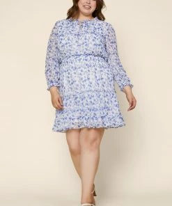 SKIES ARE BLUE Plus Size - Sweet Floral Mini Dress 7 SKIES ARE BLUE Plus Size - Sweet Floral Mini Dress