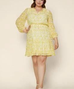SKIES ARE BLUE Plus Size - Sweet Floral Mini Dress New In Plus Size