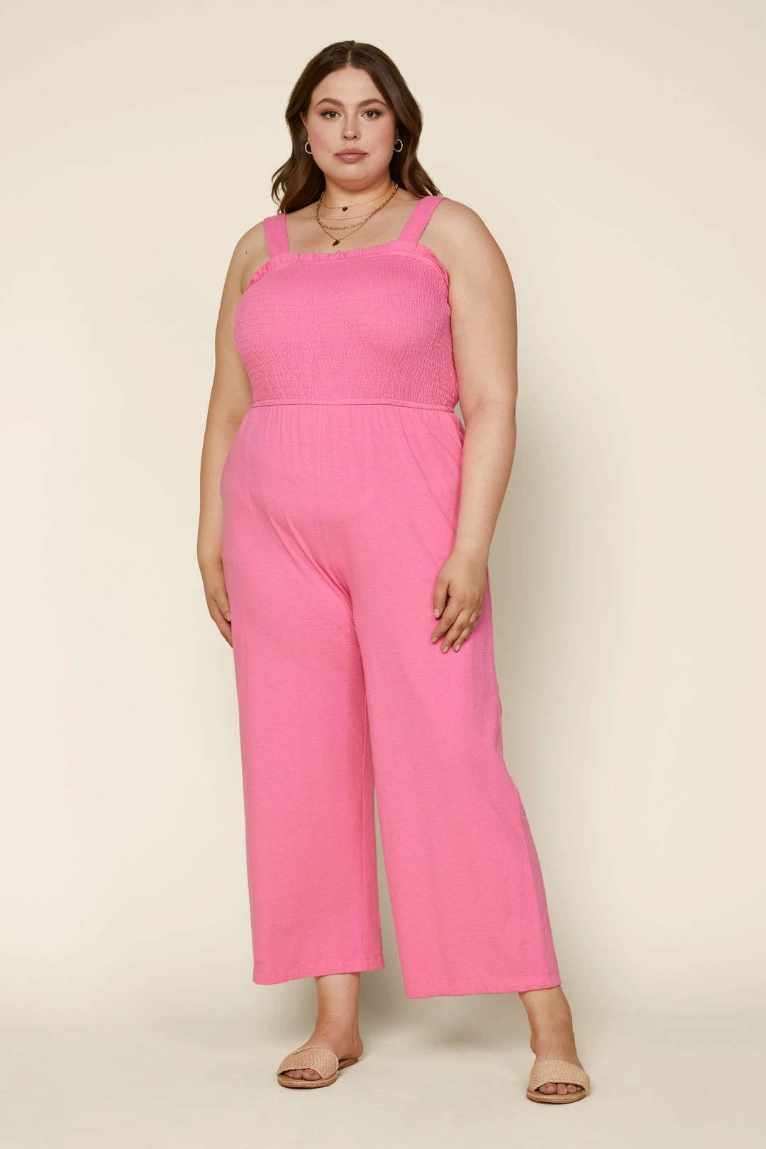 SKIES ARE BLUE Plus Size - Smocked Knit Jumpsuit 7 SKIES ARE BLUE Plus Size - Smocked Knit Jumpsuit