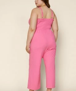 SKIES ARE BLUE Plus Size - Smocked Knit Jumpsuit 10 SKIES ARE BLUE Plus Size - Smocked Knit Jumpsuit