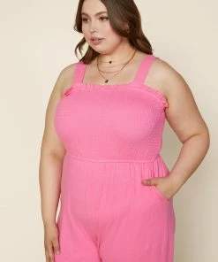 SKIES ARE BLUE Plus Size - Smocked Knit Jumpsuit 9 SKIES ARE BLUE Plus Size - Smocked Knit Jumpsuit
