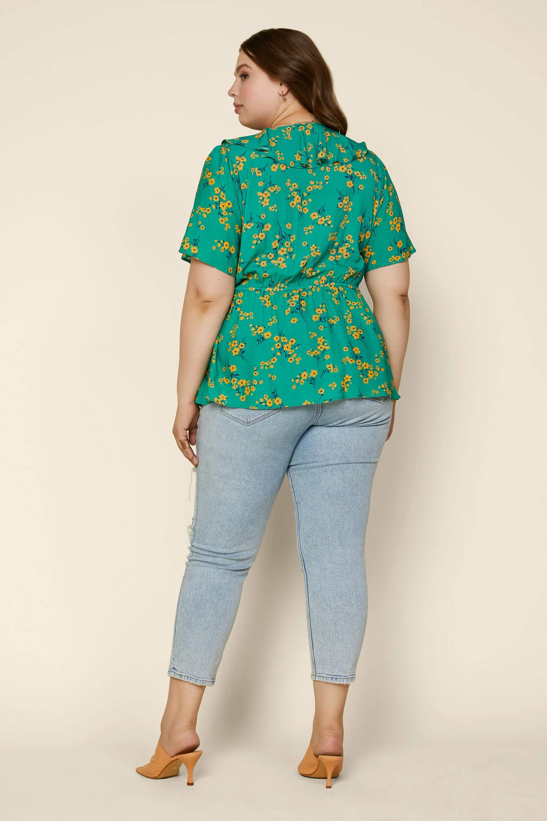 SKIES ARE BLUE Plus Size - Floral Wrap Top 6 SKIES ARE BLUE Plus Size - Floral Wrap Top
