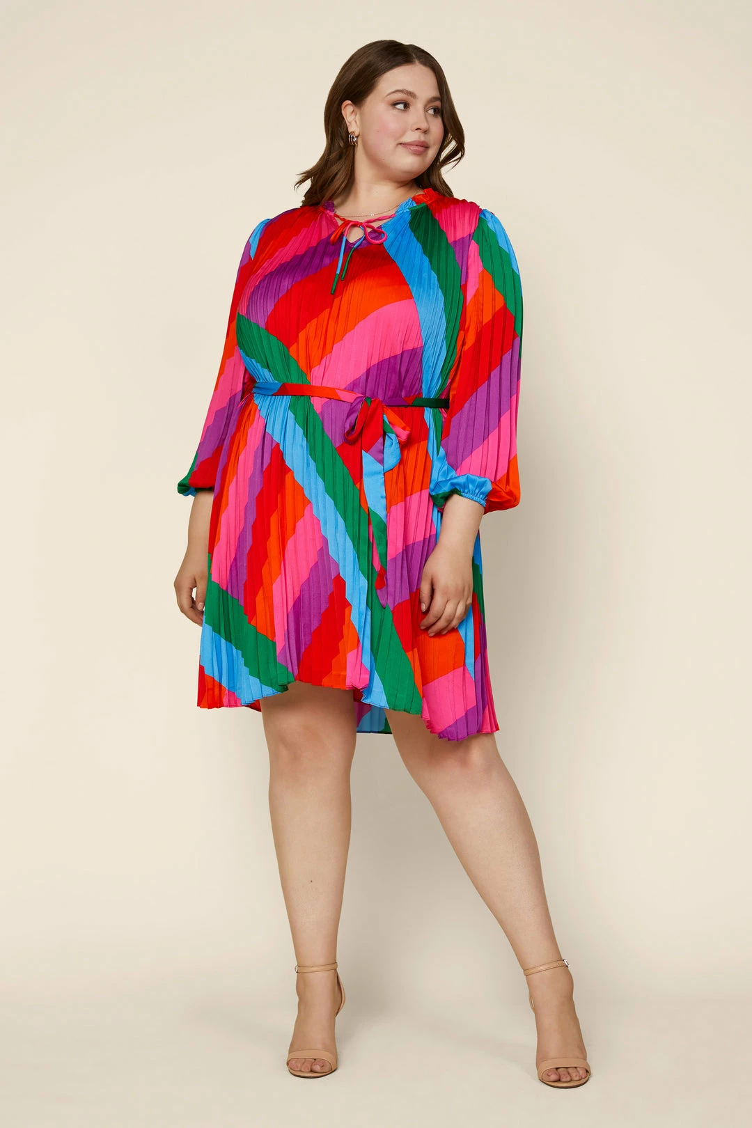 SKIES ARE BLUE Plus Size - Multicolor Pleated Dress 6 SKIES ARE BLUE Plus Size - Multicolor Pleated Dress