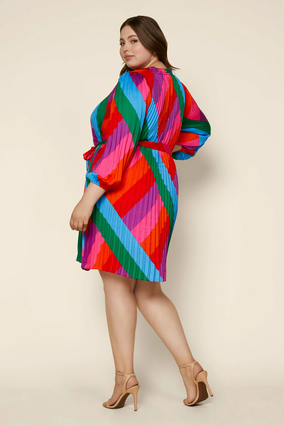 SKIES ARE BLUE Plus Size - Multicolor Pleated Dress 5 SKIES ARE BLUE Plus Size - Multicolor Pleated Dress