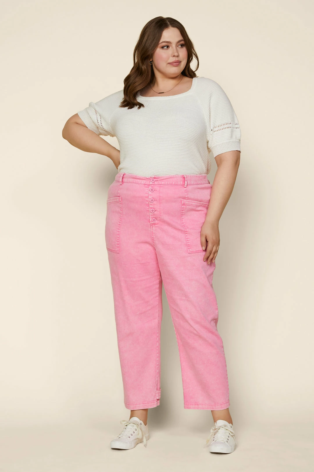 SKIES ARE BLUE Plus Size - Denim Utility Pants 6 SKIES ARE BLUE Plus Size - Denim Utility Pants