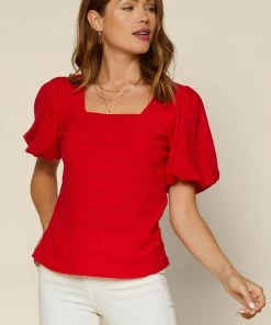 SKIES ARE BLUE Square Neck Top Clothing